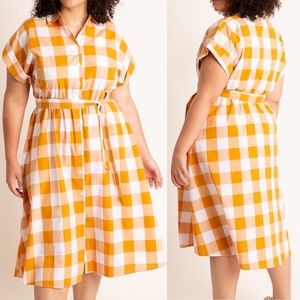 Eloquii Midi Button-Up Shirt Dress